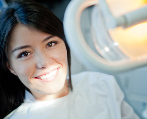 woman at the dentist m